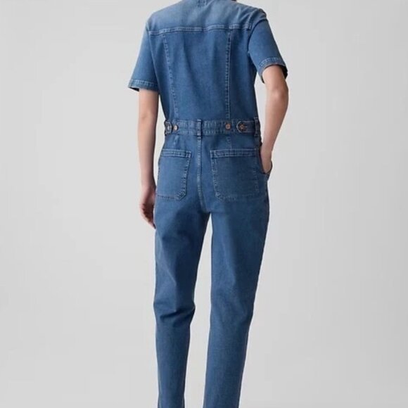 Gap Denim Jumpsuit Medium Indigo Size 10 - Picture 5 of 6